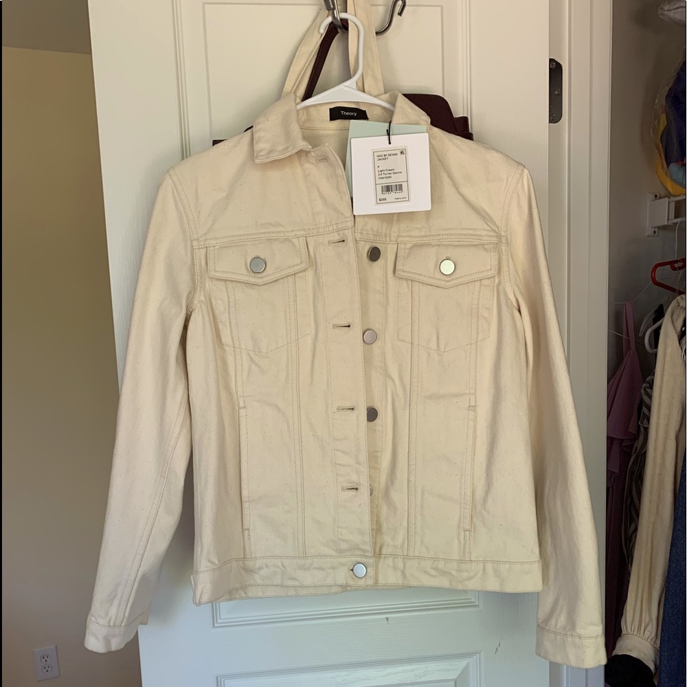 Theory 2.0 collection Denim jacket in cream